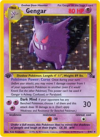 Gengar (5) (FO-005) (Unlimited Holofoil)