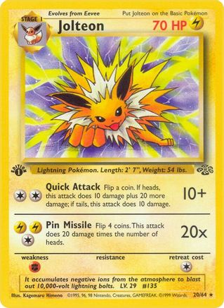 Jolteon (20) (JU-020) (1st Edition)