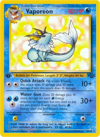 Vaporeon (28) (JU-028) (Unlimited)