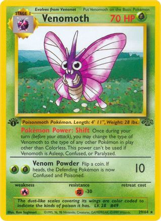 Venomoth (29) (JU-029) (1st Edition)