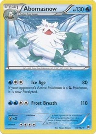 Abomasnow (BKT-040) (Reverse Holofoil)