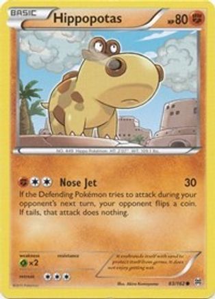 Hippopotas (BKT-083) (Reverse Holofoil)