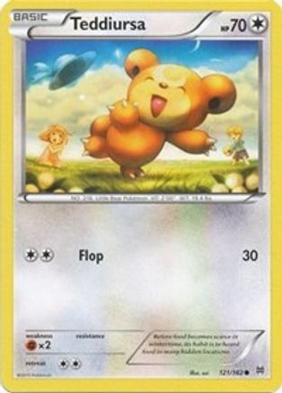 Teddiursa (BKT-121) (Reverse Holofoil)