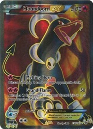 Houndoom EX (Full Art) (BKT-153) (Holofoil)