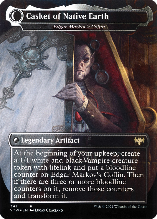Edgar, Charmed Groom // Edgar Markov's Coffin (VOW-341) (Borderless) (Foil)