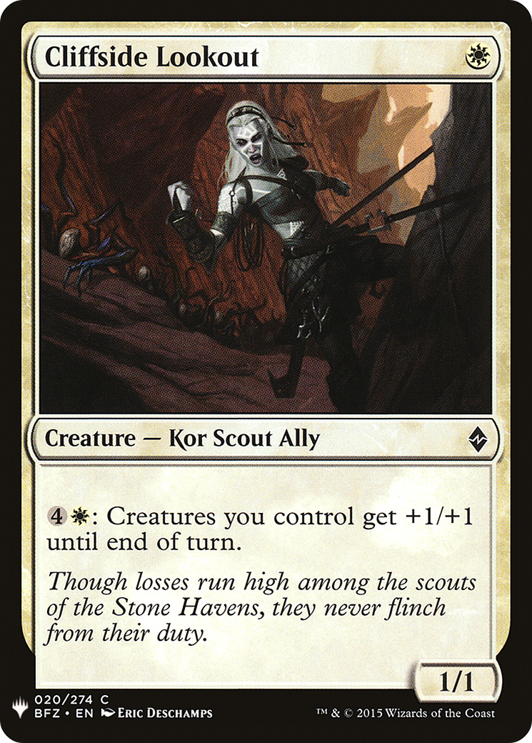 Cliffside Lookout (LIST-BFZ-20)
