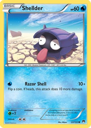 Shellder (22) (BKP-022) (Reverse Holofoil)