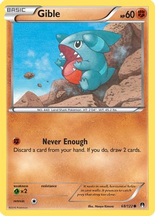 Gible (BKP-068) (Reverse Holofoil)