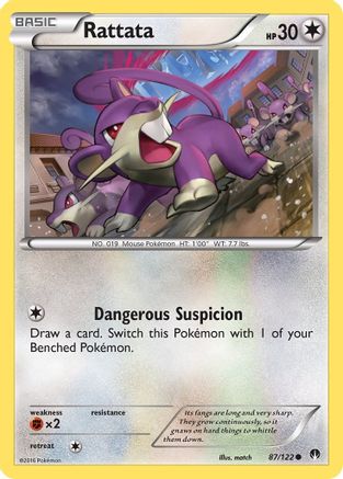 Rattata (BKP-087) (Reverse Holofoil)