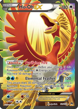 Ho-Oh EX (Full Art) (BKP-121) (Holofoil)
