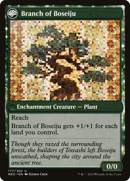 Boseiju Reaches Skyward // Branch of Boseiju (NEO-177) (Foil)