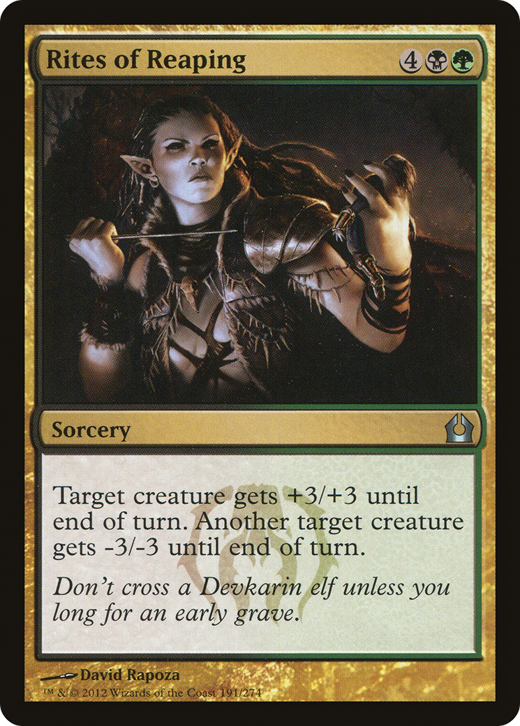 Rites of Reaping (RTR-191) (Foil)
