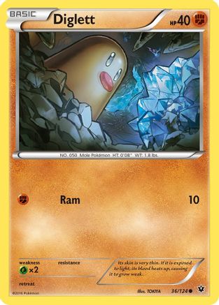 Diglett (FCO-036) (Reverse Holofoil)