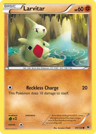 Larvitar (40) (FCO-040) (Reverse Holofoil)