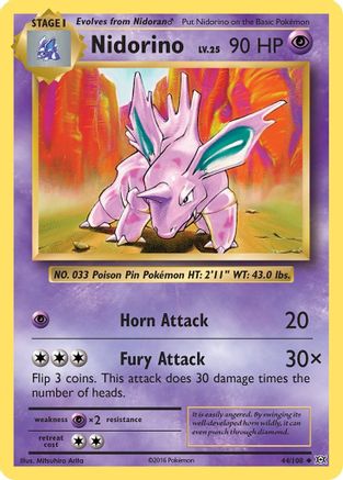 Nidorino (EVO-044) (Reverse Holofoil)