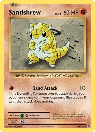 Sandshrew (EVO-054) (Reverse Holofoil)