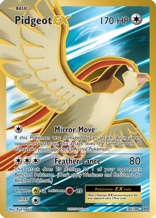 Pidgeot EX (Full Art) (EVO-104) (Holofoil)
