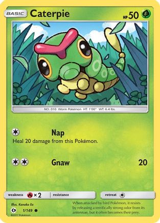 Caterpie (SUM-001) (Reverse Holofoil)