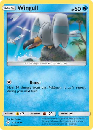 Wingull (SUM-037) (Reverse Holofoil)