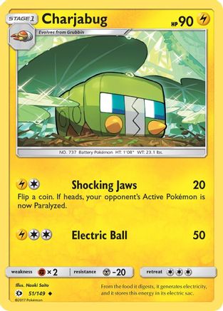 Charjabug (SUM-051) (Reverse Holofoil)