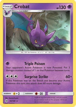 Crobat (SUM-056) (Reverse Holofoil)