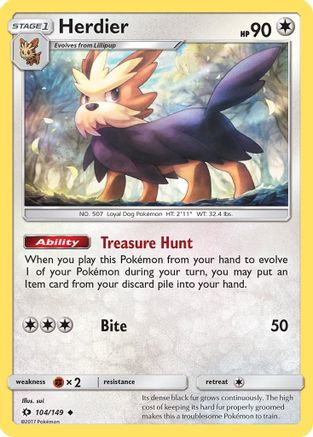 Herdier (SUM-104) (Reverse Holofoil)