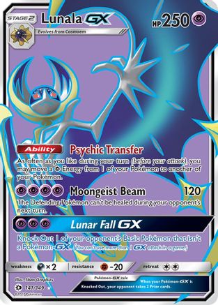 Lunala GX (Full Art) (SUM-141) (Holofoil)