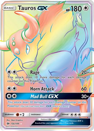 Tauros GX (Secret) (SUM-156) (Holofoil)