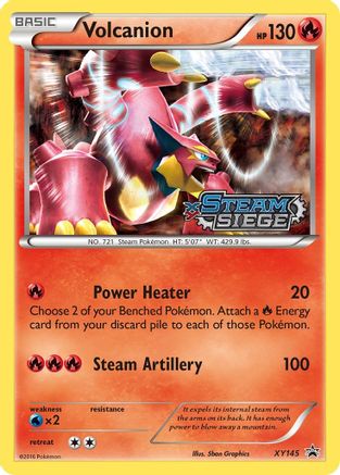 Volcanion (XY Steam Siege Prerelease) (PR-) (Holofoil)