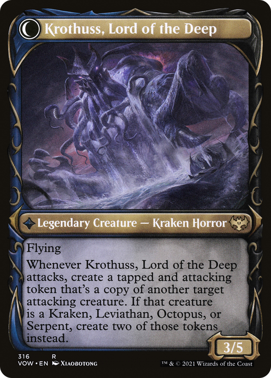 Runo Stromkirk // Krothuss, Lord of the Deep (VOW-316) (Showcase) (Foil)