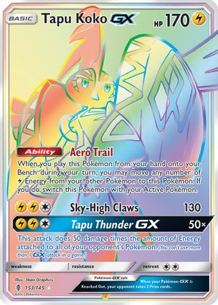 Tapu Koko GX (Secret) (GRI-153) (Holofoil)