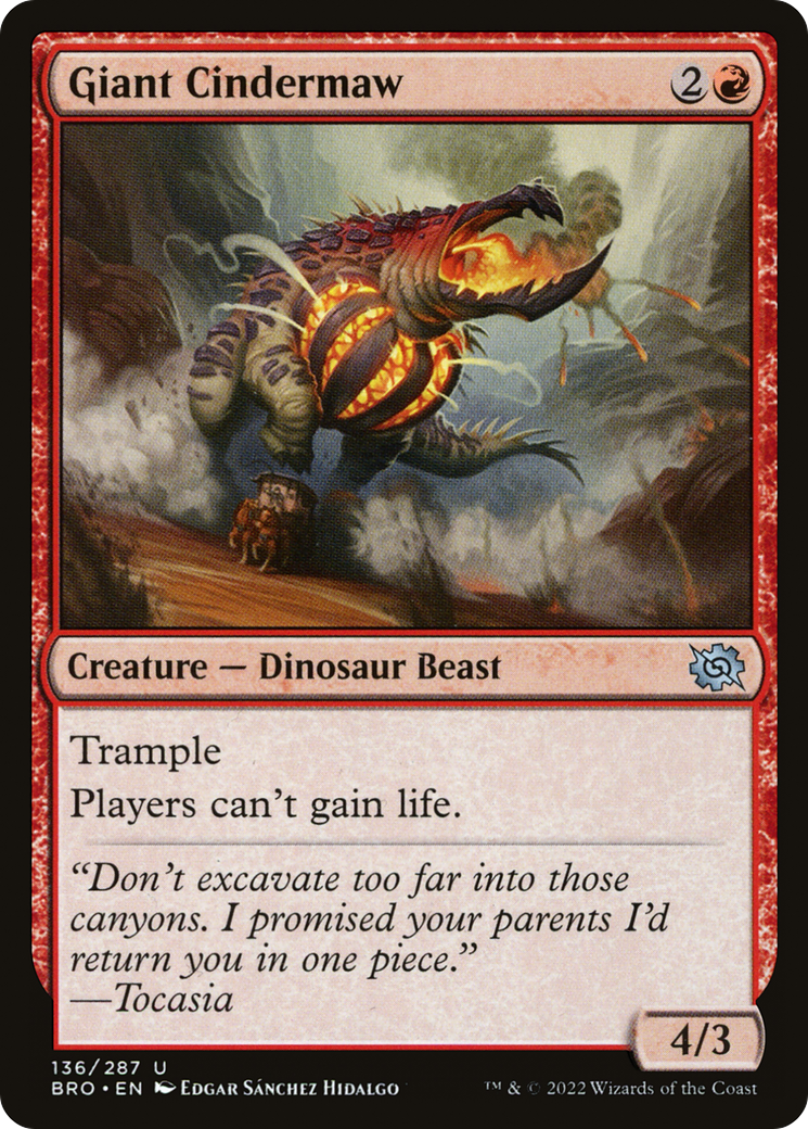 Giant Cindermaw (BRO-136) (Foil)