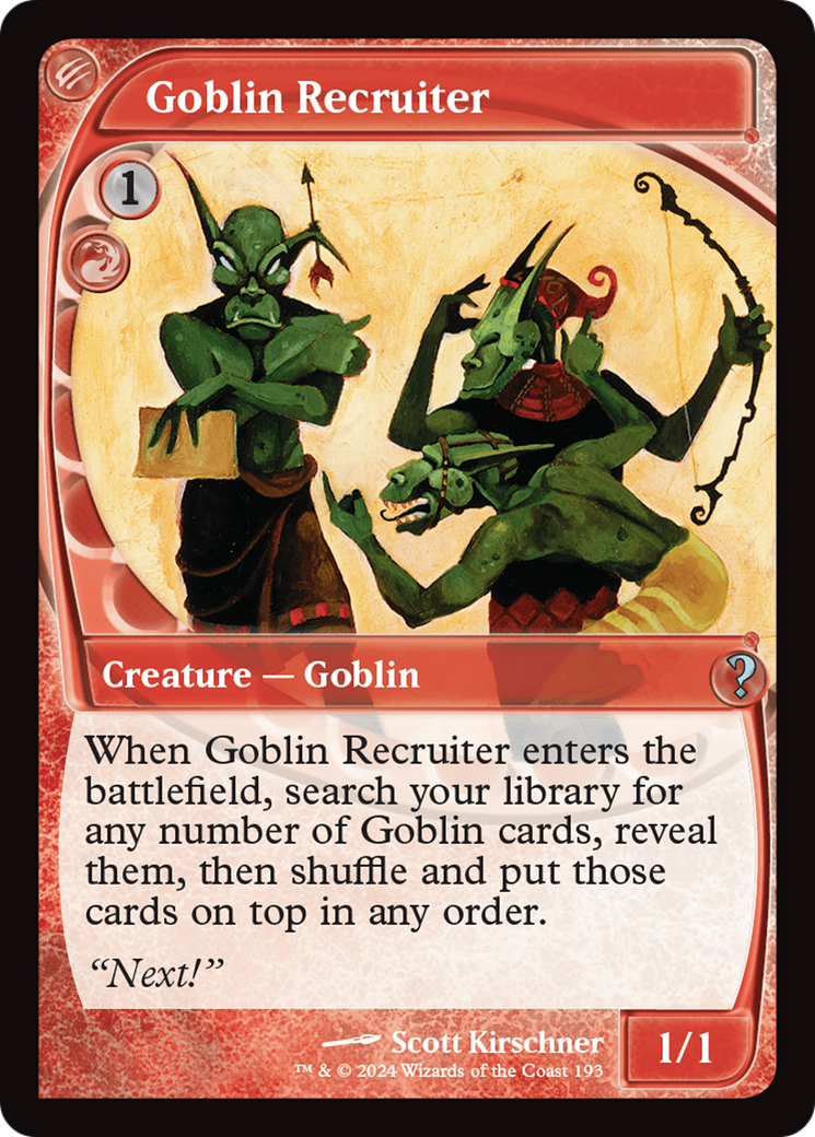 Goblin Recruiter (MB2-193) (Foil)