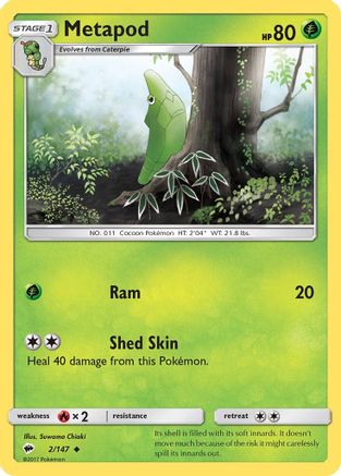 Metapod (BUS-002) (Reverse Holofoil)