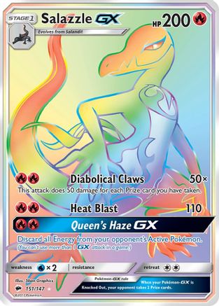 Salazzle GX (Secret) (BUS-151) (Holofoil)