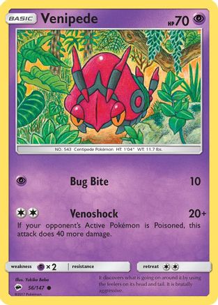 Venipede (BUS-056) (Reverse Holofoil)