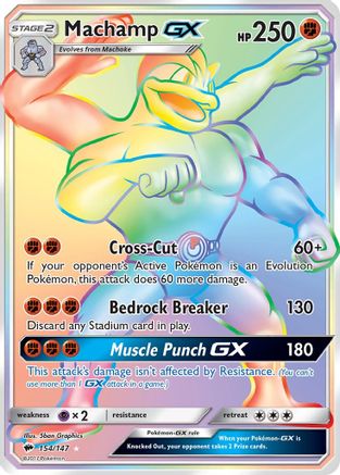 Machamp GX (Secret) (BUS-154) (Holofoil)