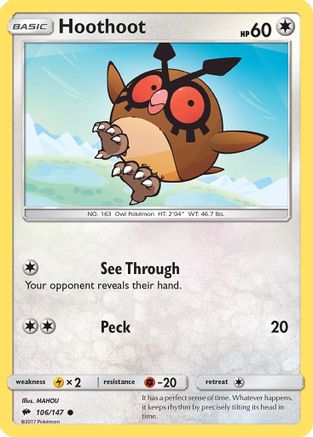 Hoothoot (BUS-106) (Reverse Holofoil)