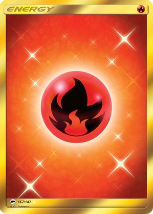 Fire Energy (Secret) (BUS-167) (Holofoil)