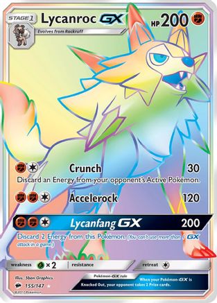 Lycanroc GX (Secret) (BUS-155) (Holofoil)