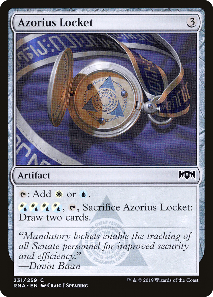 Azorius Locket (RNA-231) (Foil)