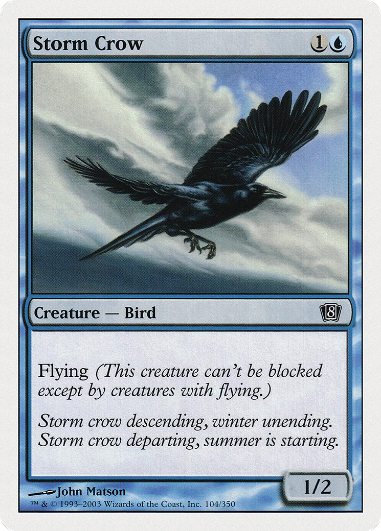 Storm Crow (8ED-104) (Foil)
