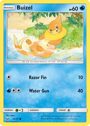 Buizel (SLG-022) (Reverse Holofoil)