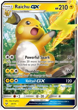 Raichu GX (SLG-029) (Holofoil)