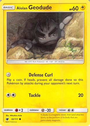 Alolan Geodude (CIN-032) (Reverse Holofoil)