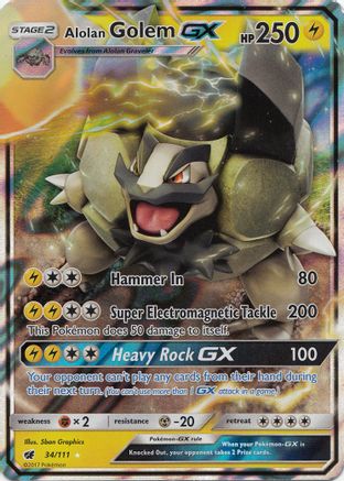 Alolan Golem GX (CIN-034) (Holofoil)