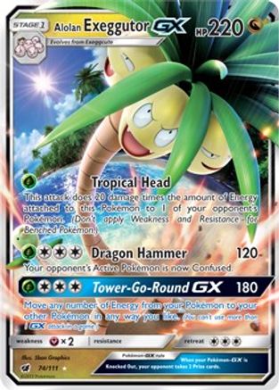 Alolan Exeggutor GX (CIN-074) (Holofoil)