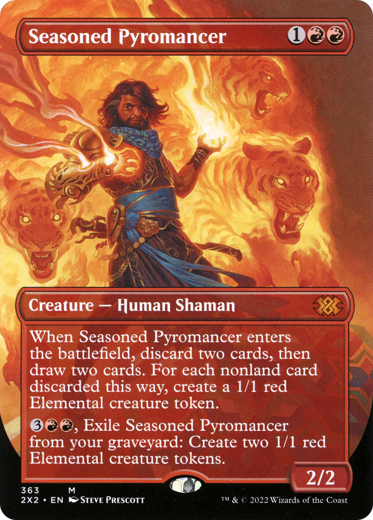 Seasoned Pyromancer (2X2-363) (Borderless) (Foil)