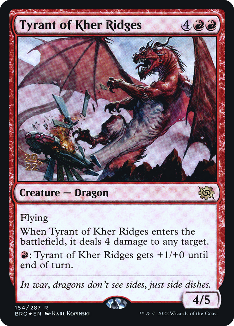 Tyrant of Kher Ridges (PRE-154S) (Foil)
