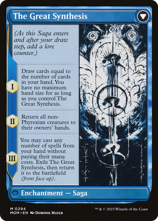 Jin-Gitaxias // The Great Synthesis (MOM-294) (Showcase) (Borderless) (Foil)